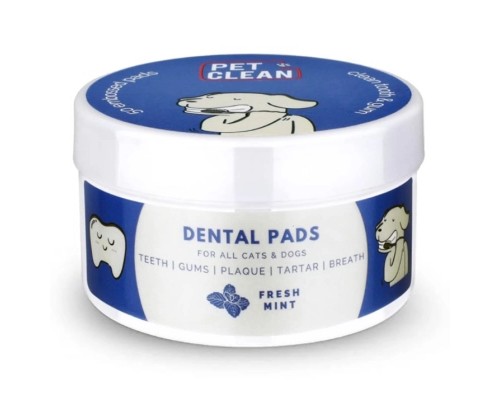 Вологі серветки для тварин Pet Clean PET DENTAL WIPES для гігієни та чистки зубів тварин 50 шт (8939111099134)