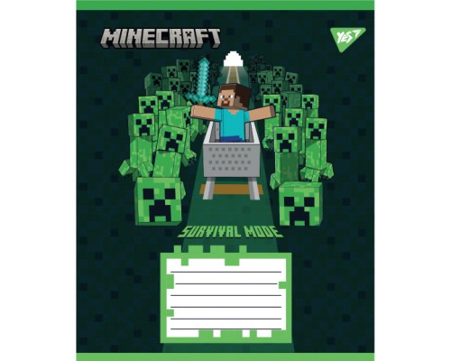 Зошит Yes Minecraft Walls А5 24 аркушів лінія (767569)