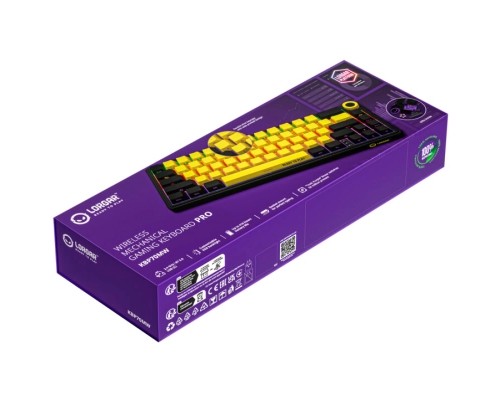 Клавіатура Lorgar KBP70MW Pro RGB Wireless/Bluetooth/USB UA Black/yellow (LRG-KBP70MW-YL-US)