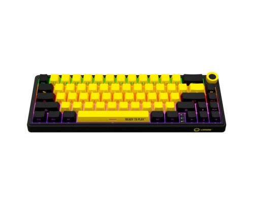 Клавіатура Lorgar KBP70MW Pro RGB Wireless/Bluetooth/USB UA Black/yellow (LRG-KBP70MW-YL-US)