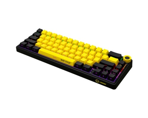 Клавіатура Lorgar KBP70MW Pro RGB Wireless/Bluetooth/USB UA Black/yellow (LRG-KBP70MW-YL-US)