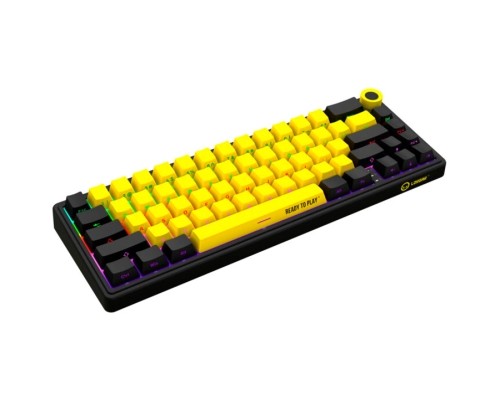 Клавіатура Lorgar KBP70MW Pro RGB Wireless/Bluetooth/USB UA Black/yellow (LRG-KBP70MW-YL-US)