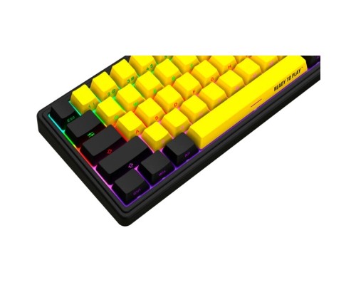 Клавіатура Lorgar KBP70MW Pro RGB Wireless/Bluetooth/USB UA Black/yellow (LRG-KBP70MW-YL-US)