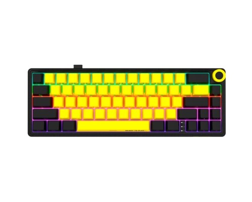 Клавіатура Lorgar KBP70MW Pro RGB Wireless/Bluetooth/USB UA Black/yellow (LRG-KBP70MW-YL-US)