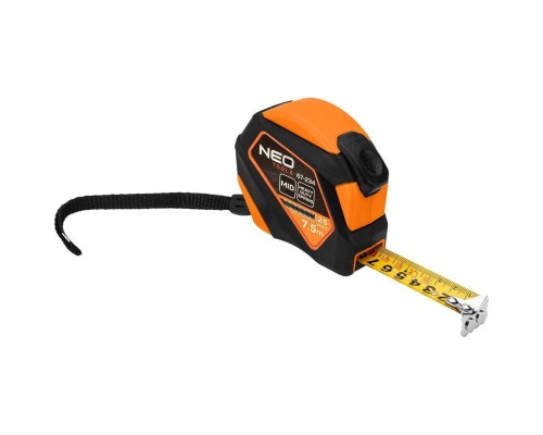 Рулетка Neo Tools 7.5мx25мм, з фіксатором змотування, магніт (67-234)