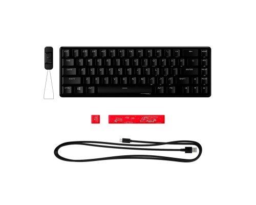 Клавіатура HyperX Alloy Origins 65 HX Red USB UA Black (4P5D6AA)