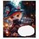 Зошит Школярик Gothic cats 18 аркушів клітинка (018-3531K)