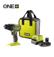 Шуруповерт Ryobi ONE+ RDD18-1C20S 18V, 1х2Ah, 52Нм, 450/1750об/хв, сумка (5133005519)