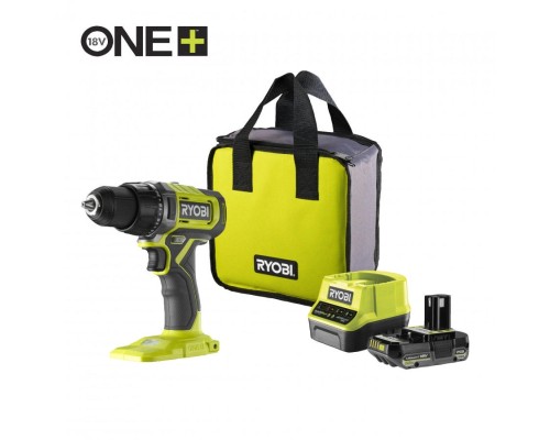 Шуруповерт Ryobi ONE+ RDD18-1C20S 18V, 1х2Ah, 52Нм, 450/1750об/хв, сумка (5133005519)