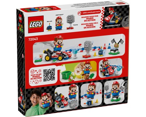 Конструктор LEGO Super Mario Mario Kart – Interactive Mario та Standard Kart (72043)