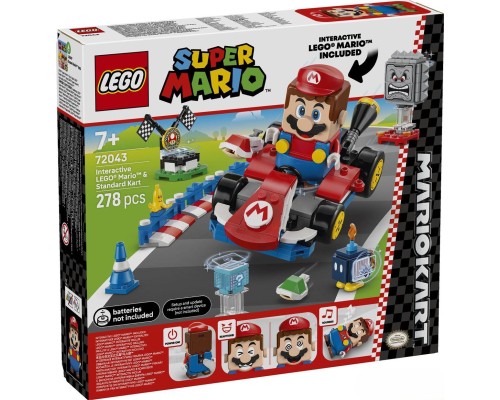 Конструктор LEGO Super Mario Mario Kart – Interactive Mario та Standard Kart (72043)