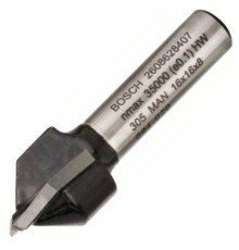 Фреза Bosch Professional пазова V-подібна V, Std, S8, D16, L16 90° (2.608.628.407)