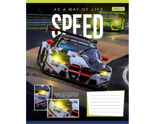 Зошит 1 вересня Speed as a way of life А5 24 аркушів клітинка (768016)