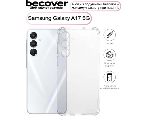 Чохол до мобільного телефона BeCover Anti-Shock Samsung Galaxy A17 5G SM-A176 Clear (713691)
