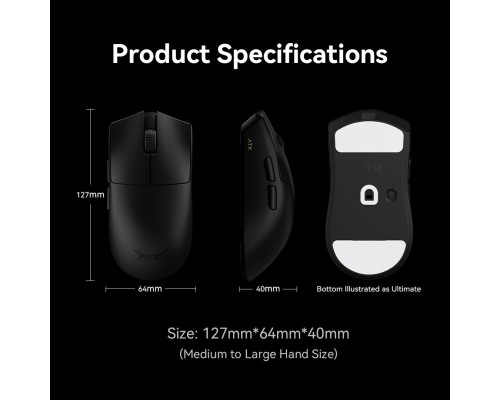 Мишка ATK Blazing Sky X1 Ultimate Wireless/USB Black (ATK-X1-ULTI-BLK)