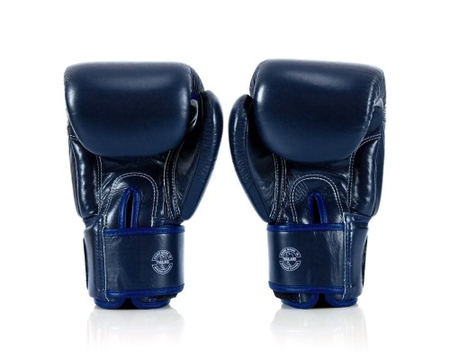 Боксерські рукавички Fairtex BGV1-ONE (натуральна шкіра) Blue 14 унцій (бинти в комплекті) (BGV1-ONE_14oz_Blue)