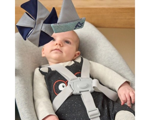 Крісло-гойдалка Chicco шезлонг для новонароджених Crescendo, світло-сірий (87078.47)