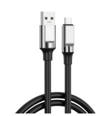 Дата кабель USB 2.0 AM to Micro 5P 1.0m 6A silicone black XO (NB251_M_Black)