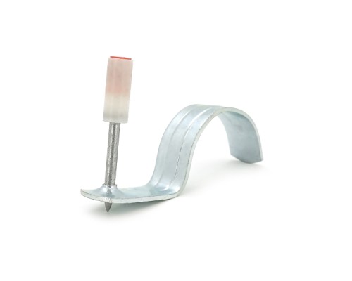 Цвяхи Voltronic монтажні піроксилінові 8х52мм під трубу Ø50мм, затискач для труб, 50 шт (YT-PMN40PC)