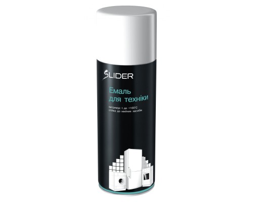 Аерозольна фарба для автомобіля SLIDER для побутової техніки біла, в аер. упаковц 400мл (000009402)
