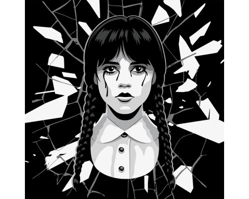 Картина по номерам Santi Wednesday. Gift 40х40см LED підсвітка (955075)