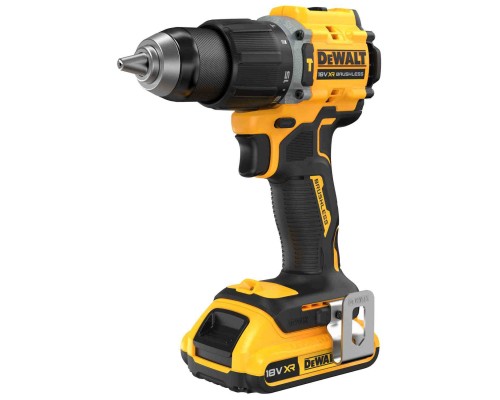 Шуруповерт DeWALT XR Li-Ion 18V 2x2Ah, 74 Нм, 0-450/0-1650 об/хв, 1.17 кг, TSTAK (DCD799D2T)