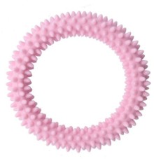 Іграшка для собак MISOKO&CO Кільце з шипами рожеве 11 см (BEITR00030-RO)