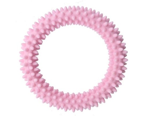 Іграшка для собак MISOKO&CO Кільце з шипами рожеве 11 см (BEITR00030-RO)