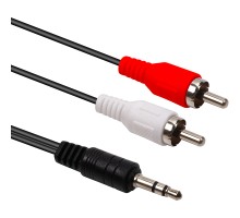 Кабель мультимедійний 3.5mm M to 2xRCA M 2.5m PowerPlant (CA914326)