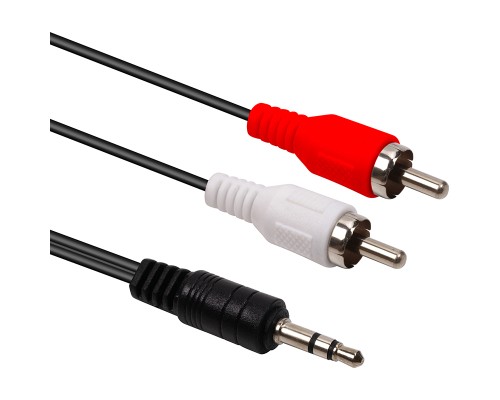 Кабель мультимедійний 3.5mm M to 2xRCA M 2.5m PowerPlant (CA914326)