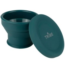 Чашка туристична Tribe Collapsible Shot 90 мл з кришкою, ocean (T-FF-0030-ocean)