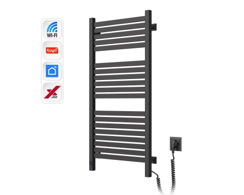 Сушарка для рушників Navin Авангард Х 1000х480 Wi-Fi правобічна чорний муар (12-272055-4810)