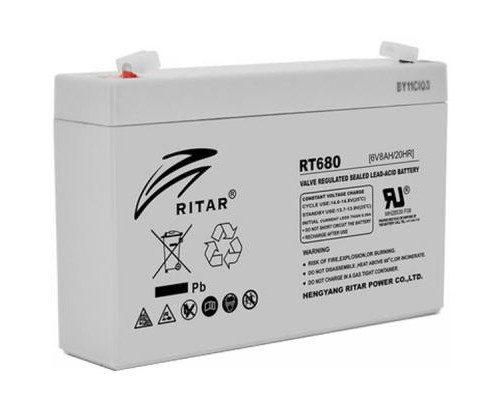 Батарея до ДБЖ Ritar AGM RT680, 6V-8Ah (RT680) 