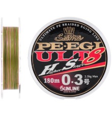 Шнур Sunline PE EGI ULT HS8 180m #0.3/0.090mm 2.5kg (1658.07.32)