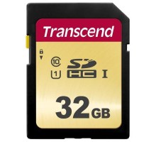 Карта пам'яті Transcend 32GB SDHC class 10 UHS-I U1 (TS32GSDC500S) 