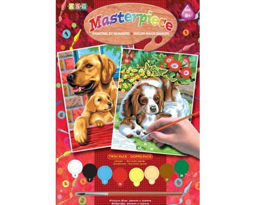 Набір для творчості Sequin Art PAINTING BY NUMBERS JUNIOR-PAIRS Dogs (SA0214)