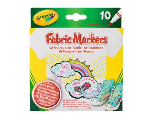 Набір для творчості Crayola фломастери для тканини 10 шт (58-8633)