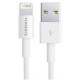 Зарядний пристрій Florence 1USB 2A + Lightning cable white (FL-1020-WL)
