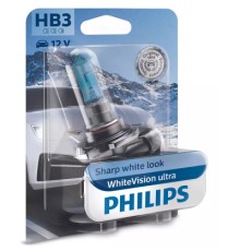 Автолампа Philips HB3 WhiteVision Ultra +60%, 3800K, 1шт/блістер (9005WVUB1)