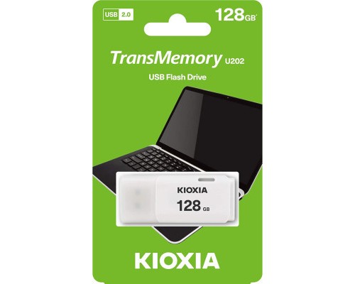 USB флеш накопичувач Kioxia 128GB U202 White USB2.0 (LU202W128GG4)