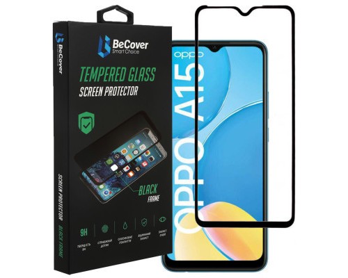 Скло захисне BeCover OPPO A15 / A16 / A54s / A55 5G Black (706088)