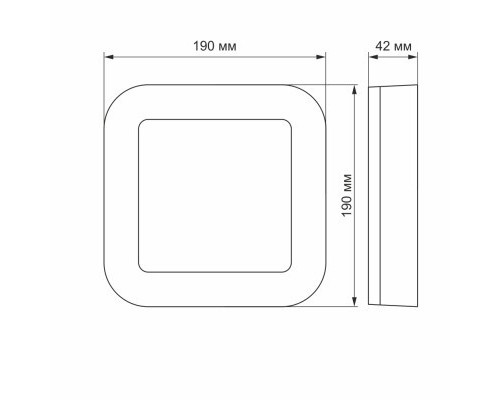 Світильник Videx LED ART IP65 15W 5000K 220V (VL-BHFS-155)
