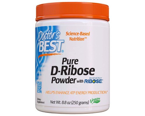 Вітамінно-мінеральний комплекс Doctor's Best Д-Рибоза, D-Ribose, 250 гр. (DRB-00173)