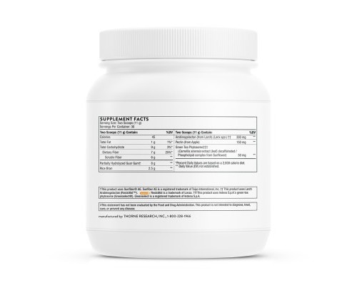 Трави Thorne Research Харчові волокна, FiberMend, 330 гр (THR-00282)