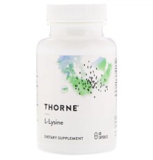 Амінокислота Thorne Research L-Лізин, L-Lysine, 60 капсул (THR-51602)
