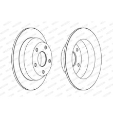 Гальмівний диск FERODO DDF1553C