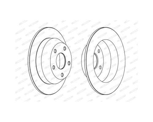 Гальмівний диск FERODO DDF1553C