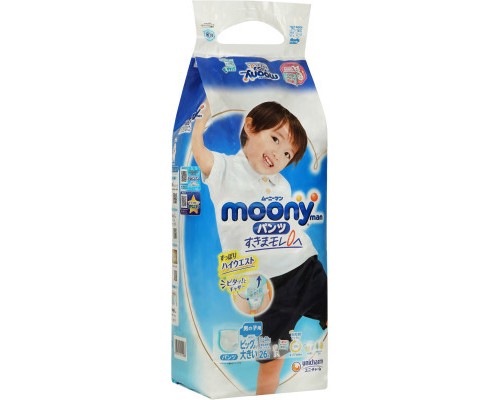 Підгузки Moony трусики для хлопчиків XXL 13-28 кг 26 шт. (4903111211098)