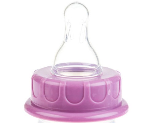 Пляшечка для годування Baby-Nova Декор 240 мл Рожевий (3960066)