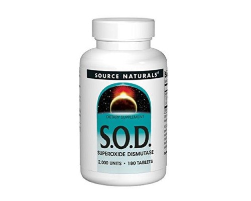 Антиоксидант Source Naturals СОД Ферменти 235 мг, SOD, 180 таблеток (SN0613)